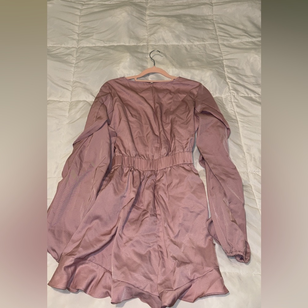Pink Ruffled Mini Romper - Picture 5 of 7